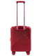 Маленька темно-червона дорожня пластикова валіза на 4-х колесах (35 л) | 6767749 | фото 2