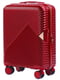 Маленька темно-червона дорожня пластикова валіза на 4-х колесах (35 л) | 6767749 | фото 4