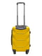 Маленька пластикова валіза жовта на 4-х колесах | 6767752 | фото 3
