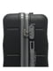 Пластикова валіза середнього розміру чорна на 4-х колесах | 6767753 | фото 4