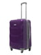 Пластикова валіза середнього розміру фіолетова на 4-х колесах | 6767762 | фото 2