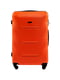 Велика помаранчева дорожня пластикова валіза на 4-х колесах (86 л) | 6767771 | фото 2