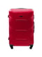 Велика червона дорожня пластикова валіза на 4-х колесах (86 л) | 6767774 | фото 2