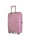 Середня пластикова валіза рожевого кольору | 6767807 | фото 2
