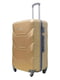 Велика пластикова валіза бежевого кольору на 4-х колесах | 6767811 | фото 2