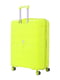 Велика пластикова валіза лимонного кольору на 4-х колесах | 6767815 | фото 4