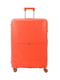 Велика пластикова валіза помаранчевого кольору на 4-х колесах | 6767816 | фото 2