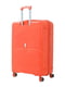 Велика пластикова валіза помаранчевого кольору на 4-х колесах | 6767816 | фото 4