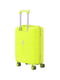 Маленька пластикова валіза лимонного кольору на 4-х колесах | 6767817 | фото 4