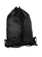 Чорний рюкзак-мішок для взуття з розширенням і кишенею в принт листя | 6767840 | фото 2