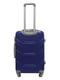 Пластикова валіза середнього розміру синя на 4-х колесах | 6767860 | фото 3