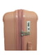 Середня пластикова валіза кольору рожеве золото | 6767863 | фото 4