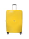 Велика пластикова валіза жовтого кольору | 6767865