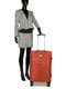 Середня текстильна валіза оранжевого кольору | 6767870 | фото 10