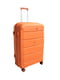 Велика пластикова валіза оранжевого кольору | 6767886 | фото 2