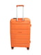 Велика пластикова валіза оранжевого кольору | 6767886 | фото 3