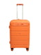 Середня пластикова валіза оранжевого кольору | 6767887