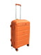 Середня пластикова валіза оранжевого кольору | 6767887 | фото 2