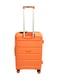 Середня пластикова валіза оранжевого кольору | 6767887 | фото 3