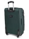 Велика тканинна валіза зеленого кольору на 4-х колесах | 6767898 | фото 2