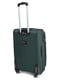 Мала тканинна валіза зеленого  кольору на 4-х колесах | 6767899 | фото 2