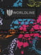 Сумка дорожня велика чорна в принт метелики на колесах Worldline (75 см) | 6767901 | фото 9