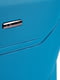 Велика блакитна дорожня пластикова валіза на 4-х колесах (86 л) | 6767917 | фото 4