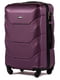 Велика темно-фіолетова дорожня пластикова валіза на 4-х колесах (86 л) | 6767920