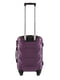 Маленька темно-фіолетова дорожня пластикова валіза на 4-х колесах (45 л) | 6767924 | фото 2
