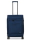 Середня текстильна валіза синього кольору | 6767946 | фото 2
