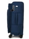 Середня текстильна валіза синього кольору | 6767946 | фото 5