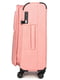 Середня текстильна валіза рожевого кольору | 6767947 | фото 4