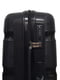 Велика пластикова валіза чорного кольору на 4-х колесах | 6767954 | фото 4