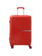 Велика пластикова валіза червоного кольору на 4-х колесах | 6767964 | фото 2