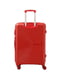 Велика пластикова валіза червоного кольору на 4-х колесах | 6767964 | фото 3
