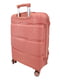 Велика пластикова валіза рожевого кольору на 4-х колесах | 6767972 | фото 3