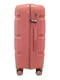 Пластикова валіза середнього розміру рожева на 4-х колесах | 6767973 | фото 2
