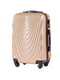 Маленька золотисто-рожева пластикова валіза на 4-х колесах з розширенням (45 л) | 6767975