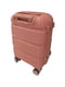 Маленька пластикова валіза рожевого кольору на 4-х колесах | 6767979 | фото 2