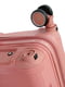 Маленька пластикова валіза рожевого кольору на 4-х колесах | 6767979 | фото 3