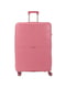Велика пластикова валіза рожевого кольору на 4-х колесах | 6767983 | фото 2