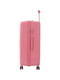 Велика пластикова валіза рожевого кольору на 4-х колесах | 6767983 | фото 3