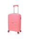 Мала пластикова валіза рожевого кольору на 4-х колесах | 6767984