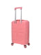 Мала пластикова валіза рожевого кольору на 4-х колесах | 6767984 | фото 4