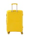 Велика пластикова валіза жовтого кольору на 4-х колесах | 6767986 | фото 3