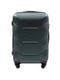 Велика темно-зелена дорожня пластикова валіза на 4-х колесах (86 л) | 6767998 | фото 2