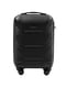 Маленька чорна дорожня пластикова валіза на 4-х колесах (45 л) | 6768001 | фото 2