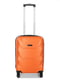 Мала пластикова валіза помаранчевого кольору на 4-х колесах | 6768057 | фото 2