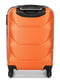 Мала пластикова валіза помаранчевого кольору на 4-х колесах | 6768057 | фото 3