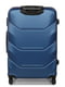 Велика пластикова валіза синього кольору на 4-х колесах | 6768059 | фото 3